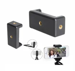 Selfie -Stick -Stativ -Telefon Clip Ausleitbare Breite 5585mm Smartphone Gripte Zwei 14quot weibliche Schraube Horizontale vertikale Aufnahme p5593881