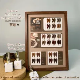 Kits Rormays 15ml Finish UV LED 22 Color Gel Nail Polish Matte Coffee Brown Nail Polish Series Chocolate Nail Polish Grooming Gel Set