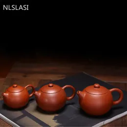 Sets Nlslasi Authentic Yixing Tea Pot Purple Clay Xi Shi Teapot Dahongpao Kettle Handmade Tea Set Chinese Tea Ceremony Supplies