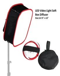 Lightdow LED 비디오 라이트 사용 플래시 소프트 박스 디퓨저 접을 수있는 휴대용 포 그레이터 액세서리 벌집 램프 소프트 박스 2243941