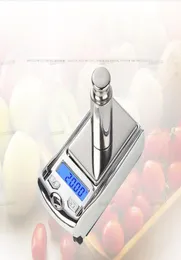 Mini Digital Scales For Gold Jewelry Diamond Weight Balance Car Key Designer Hög noggrannhet LCD Display Pocket Scale Kitchen Tools7096055