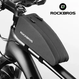 Rockbros Bicycle Bag Cycling Cycling Top Pront Tube Frame Carty Mtb Road Pannier Black Bike Accessories 240416