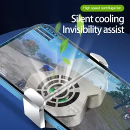 Soğutucular Evrensel Kablosuz Telefon Soğutma Fan Radyatör Turbo Kasırga Oyunu Serin Cep Telefonu İPhone/Samsung/Xiaomi için Soğutucu Isı Lavabosu