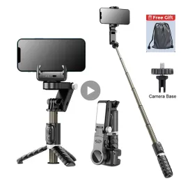 Sticks Gimbal Stabilizer Tripod Selfie Stick Led Light Lamp For Phone Holder Mobile Stand Action Camera Cell Monopod Smartphone Support