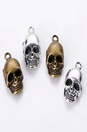 100pcsbag Ancient Silver Bronze 2012mm Skeleton Skull Charms Pendants Designer Jewelry Making Necklace Bracelet Accessories 8438340