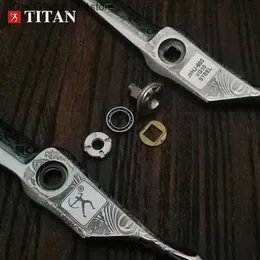 Hair Scissors Hair Scissors Titan Japan Original 6.0 Professional Hairdressing Barber Set Cutting Q240425