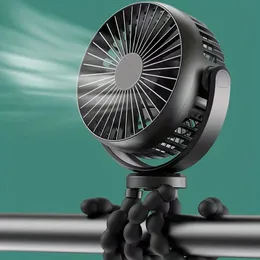 Bebek arabası fan el tutuldu şarj edilebilir usb şişkin küçük katlanır fanlar mini ventilatör sessiz masa açık soğutucu boyun fan 240412