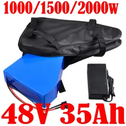 Talltor Ebike Battery 18650 Cell 48V Triangle Battery 48V 20AH 25AH 30AH 35AH 40AH LITIUM Batteri för 1000W 1500W 2000W Electric Bike