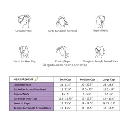 ウィッグキャップは、調整可能なストラップとコームS M Lドロップデリバリー製品アクセサリーを備えたかつらを作るためのベラヘアグレアレスフルレースキャップDHY8Xも