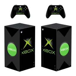 ステッカーXboxシリーズXコンソールと2つの避妊薬XboxシリーズX XSXスキンステッカービニール用の新しいシンボルプロテクターステッカーデカールカバー