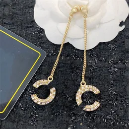 heart-shaped Earrings Designer gold Stud Luxury Women CClies Diamond pearl Earring Classics jewelry Woman C Earing 4535