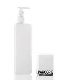 Pakoopie Lotion shampoo doccia gel bottiglia da 300 ml da 400 ml da 500 ml di contenitori di imballaggio cosmetico in plastica quadrata PushType Envasi DE PLAS1545163