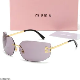 Designer donne occhiali da sole da uomo di grandi dimensioni Ladie designer Miui Lunette Soleil Mui Sun Glasses Opzionale Sonnenbrillen Gafas de Sol con scatola