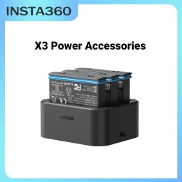 카메라 Insta360 X3 배터리 1800mAh 충전 허브 원래 전원 액세서리 호환성 Insta360 X3