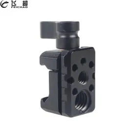 Accessories Quick Release Camera Mount NATO Rail Clamp with 1/4" & 3/8" Standard Mounting Holes for DIY Monitor Microphone Camera Cage Rig