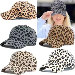 Ball Caps Fashion Cordroote Leopard Print Baseball Cap Unisex Vintage Baseball Hat для женщин Мужчины на открытом воздухе регулируемый хип -хоп Gorras Snapback J240425