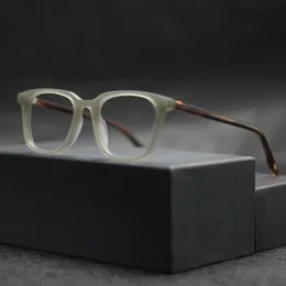 UVLAIK Vintage TR90 Square Glasses Frame Unisex Myopia Optical Prescription Eyeglasses Women Men Retro Matte Eyewear 240424
