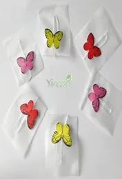 NEUES Butterfly Tag 100pcslot 58 x 70 mm Pyramid Nylon -Teebeutel Einweg Nylon -Teefilter mit Tag 9847263