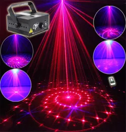 Mini 3 Len 24 RB Red Blue Wzory projektor STAPOWE LIGHT 3W Błękitna LED Efekt Miksowanie DJ KTV Show Holiday Laser Stage Light9379698