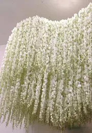 24 färger 34 cm Elegant Artificial Flower Party Wisteria Flowers Vine Home Garden Wall Hanging Diy Rattan Centerpiece Xmas Wedding 6109753