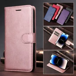 Case di cellulare Case di portafogli a colori a colori puro Custodia in pelle per Huawei P8 P9 P10 P20 P30 P40 LITE 2017 P50 PRI MINI E MATE 10 9 COPERCHIO DELLA ROBILE DELLA BOCCHI