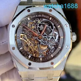 AP Movement Wrist Watch Royal Oak Serie 15407st.OO.1220st.01 Präzisionshöhle Hohlmänner Automatische mechanische Uhr