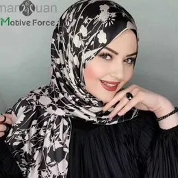 Хиджабс мусульманская черная шелковая мода абая хиджаб Джерси шарф шарф Абаяс для женщин Турбаны Мгновенный ндеркэп Исламский модальный хиджаб