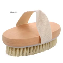 Pcs Dry Skin Body Face Soft Natural Bristle Brush Wooden Bath Shower Brushes SPA Without Handle Cleansing