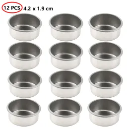 Holders 12 Round Iron Candle Cups Container Tealight Candle Holder Tins Molds Jars Lightweight Tea Light Cups Pans for DIY Candle Making