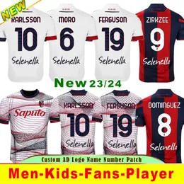 2024 Bolgna Mens Soccer Jerseys Posch Orsolini Dominguez Zirkzee Ferguson de Silvestri Beukema Barrow Home Away 3 -я футбольная рубашка