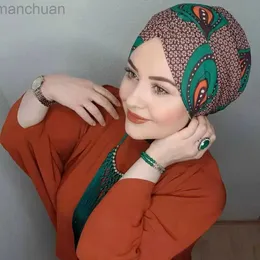 الحجاب Abaya المسلمة Modal Hijabs للمرأة Abayas الوشاح العربي Jersey اللباس النساء عمامات الرأس الفوري Undercap الغطاء الإسلامي D240425