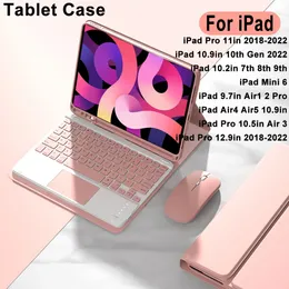 Para iPad Pro 11 Case Air 4 102 9th 8th Generation Destactable Teclable Tampa para Mini 6 2 97 polegadas 240424