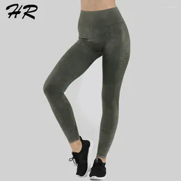 Yoga Roupfits HR Women Fitness Running Calças de cintura alta Push up Up Sport Camo Gym Energy sem costura