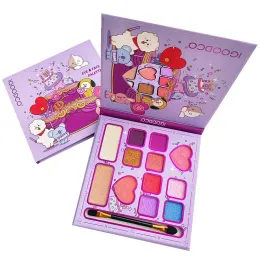 Schatten 12Color Lidschattenschattenschimmer Schimmer mattes Schimmernpulver Pailletten Make -up Palette Bühne Make -up Lidschattenpalette Glanz für Augen