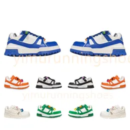 Klassiker Designer neuer Freizeitschuhe Trainer Maxi Sneaker Paar Stil Frauen Frauen Freizeitschuhe High-End-Top-Sportschuhe Größe 35-45 Blau Grün Orange Schwarz Weiß B1