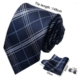 Bow Ties Business Tie Set Silky Smooth Texture Fine Workmanship Cufflinks Work Wear