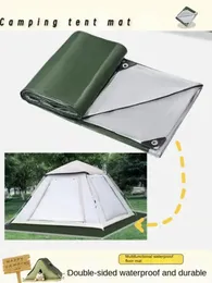 屋外の湿気防湿床キャンプマット用品テントの下の厚いピクニックビーチポータブル床布装備240408