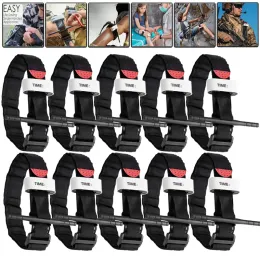 Armbänder 10pcs Militärturniquet Überlebenskampf Taktik -Tourniquets Spinnenmedizinische Notfallgürtel Camping Exploration Survival Grear