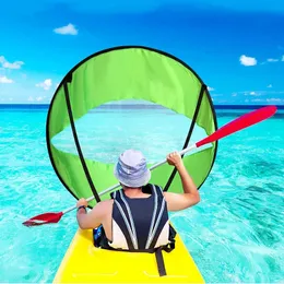 SUP Surfboard -tillbehör med ögonvind paddla uppblåsbar kanotdrag segel kajak med transparent fönster fällbara thruster 240418