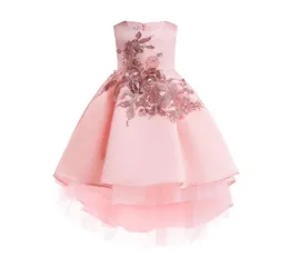 2018 Girls Ramoidery Tails Evening Princess Dresses Kids Cash Abbigliamento per bambini BAMBINI ABBIGLIATO ELEGENTE Abito con paillettes per 103376370