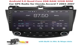 Ossuret 101android 90 CAR Radio GPS Navigation för Honda Accord 7 20032007 Multimedia DVR SWC FM Camin BT USB DAB DTV OBD PC9530120