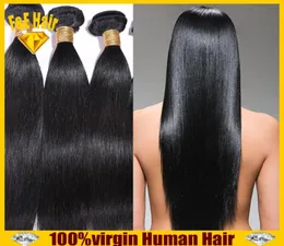 Brasilianische Haare von erstklassigem brasilianischem Haar 7a 1030 -Zoll -Haare Brasilianische malaysische peruanische indische jungfräuliche menschliche Haarverlängerungen 34pcs Straight Hair966819205
