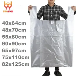 Taschen silbergrau großer Plastiktüte Weste Beutel verdickte große Kleidungsverpackung Logistikbeutel mit großer Beutel