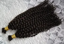 200g Human Braiding Hair Bulk No Attachment Kinky Curly Hair Extension For Braids 2Pc No Weft Brazilian Human Hair Crochet Braids 3486364