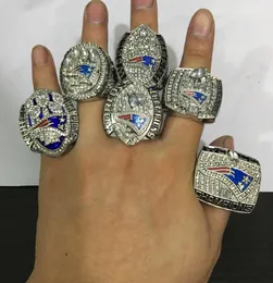 2001 2003 2004 2014 2017 2018 Massachusetts Foxborough Football Championship Ring For Fan Gifts 6PCS Set Man Ring6042944