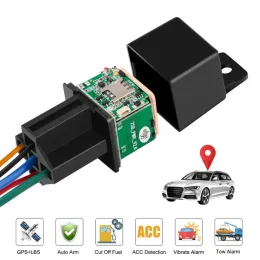 Trackers 2G 4G CJ730 Plus 995V Relay GPS Tracker Car Motorcykel ACC STATUS TOW Away Off SMS Alarm Shock Move Call Cut Oil Locator