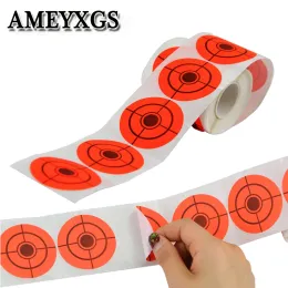 Arrow 1Roll Archery Target Paper Shooting Practice Target Sticker 2inch Selfadhesive Indoor Outdoor Hunting Bow And Arrow Accessories