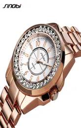 Sinobi Women Quartz Assista Unique Luxury Crystal Dial Round Casual Elegance Ladies Dress Wrist Watches Fashion Relogio femininos2734853