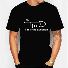 Men's T-Shirts Electrical Engineer That Is Question Funny T Shirt for Men Cotton Vintage T-Shirt Clothes Engineering Mens T-shirts Y2k ClothesL2425