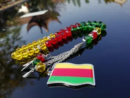 Ringas de cluster Bandeira de colar de curdos Bandeiras Koerdische Tasbih Kurdistan Mapa Kurde Car Office Home Office pendurado Tesbih Patches Kurdische